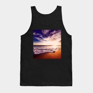 Blue Ocean Waves Tank Top